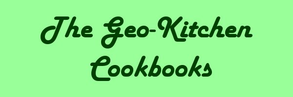 Geo Kitchen Cookbooks